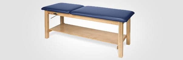 Treatment Table Features Adjustable Backrest