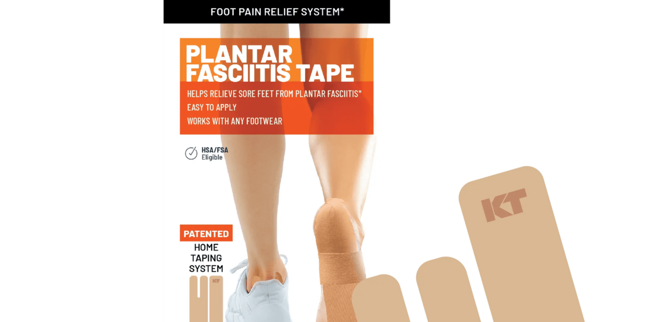 KT Health Plantar Fasciitis Tape for Fast-Acting Foot Pain Relief