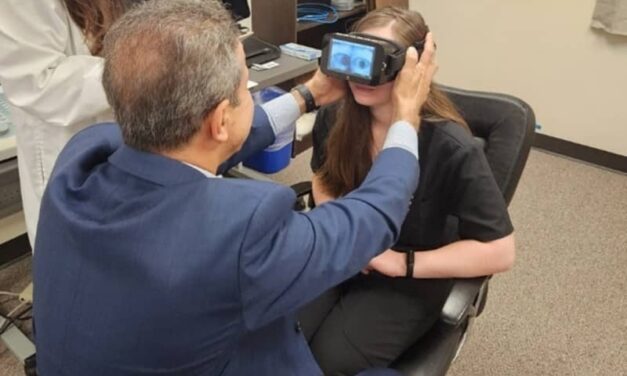FAU researchers are experimenting with a wearable headset to detect nystagmus in real time to detect vestibular disorders.